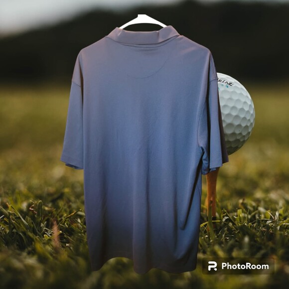 Nike Dri Fit UV Navy Blue Polo Size XL‎ (M11) - Picture 2 of 2